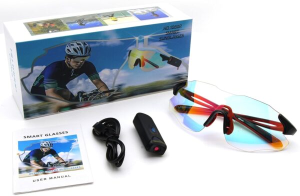 Photochromic Camera Sunglasses 1080P UV Polarized Cycling Eyewear - Image 7
