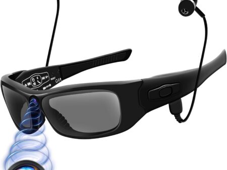 HD 1080P Video Glasses with Bluetooth: Capture Adventures Hands-Free