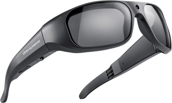 OhO Sunshine Camera Sunglasses: 4K Recording with Black Lens
