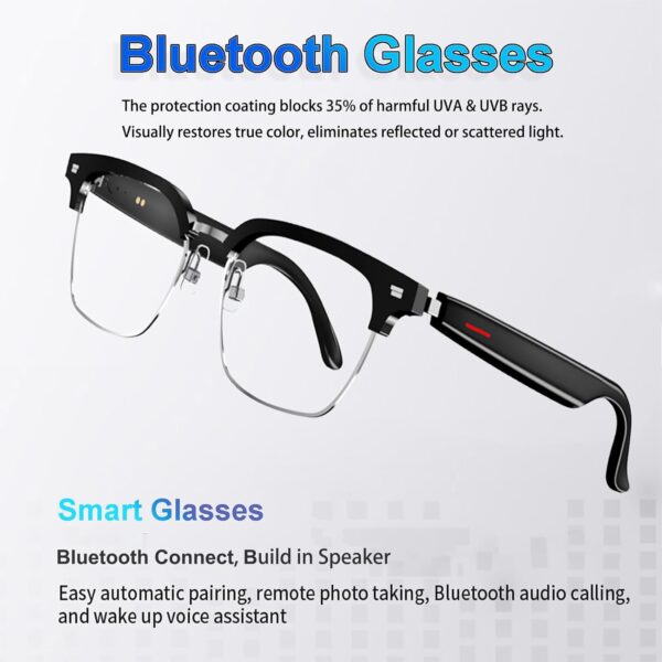 Men's Bluetooth Glasses with Voice Control & Open Ear Audio - Image 2