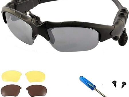 Wireless Bluetooth MP3 Sunglasses with Polarized Lenses