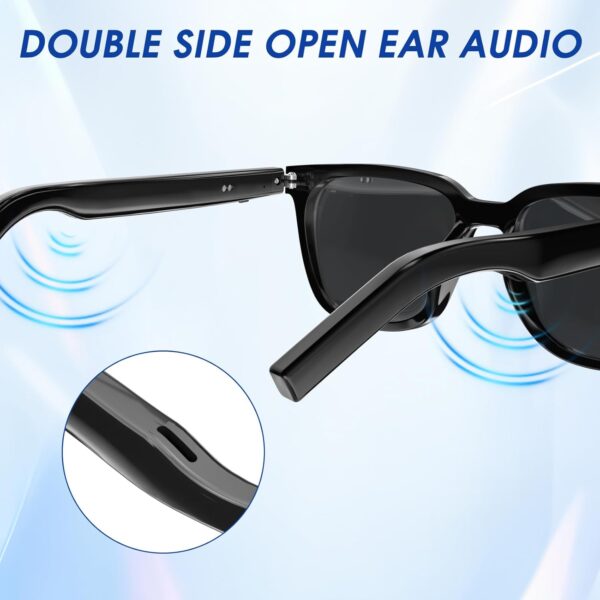 Smart Glasses - Anti Blue Light & Photochromic Bluetooth Sunglasses, UV... - Image 7