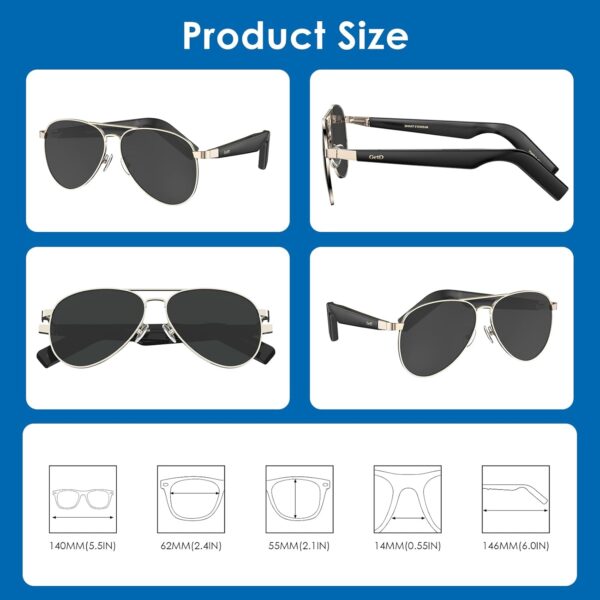 Smart Bluetooth Glasses with Polarized Lenses & AI Translation - Image 9