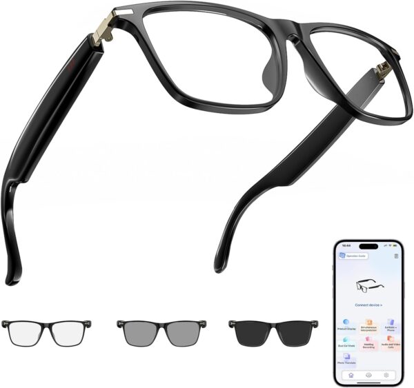 AI Translation Glasses: 138 Languages, Open-Ear Speakers, Photochromic