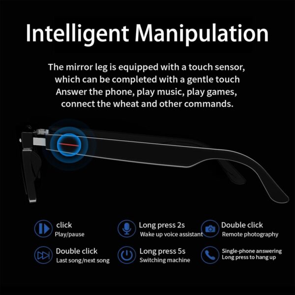 Men's Bluetooth Glasses with Voice Control & Open Ear Audio - Image 3