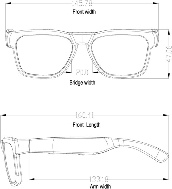 OhO Smart Glasses: Blue Light Blocking, Voice Control, Open Ear Headset - Image 6