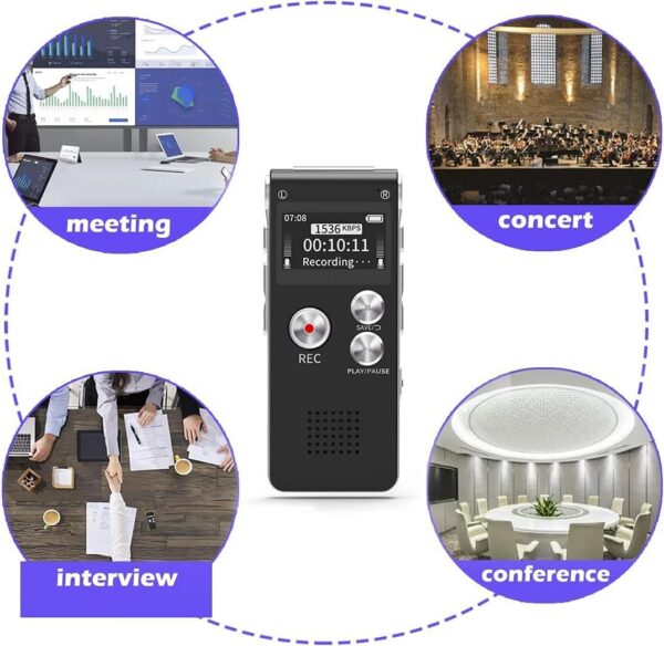32GB Voice Recorder: Portable Audio Recording Device - Image 7