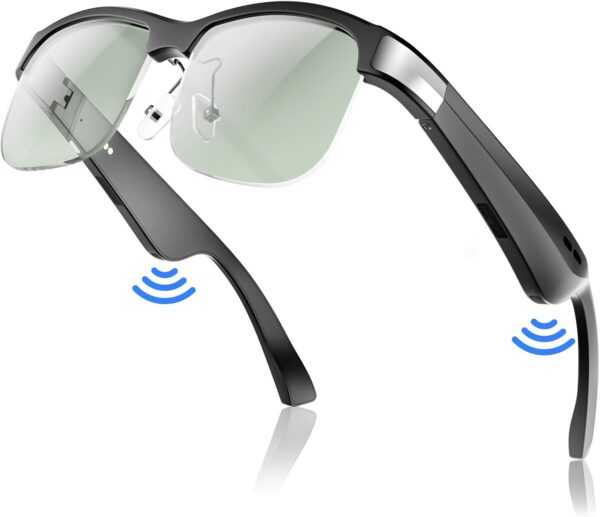M9 Pro Smart Glasses: Greyish Green Lens, Polarized, Bluetooth