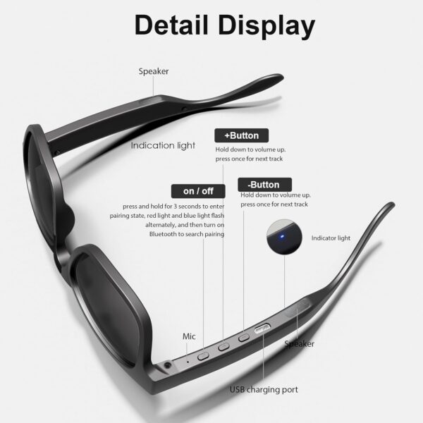 AI Smart Glasses: 115 Languages Translation & Voice Assistant - Image 9