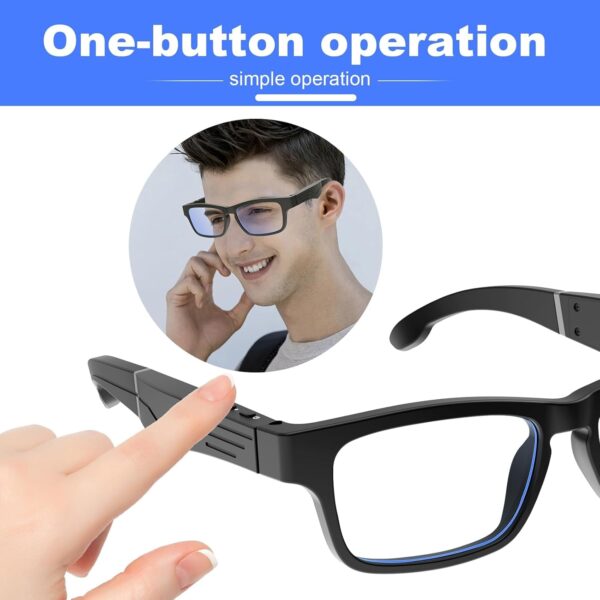 Smart Glasses Bluetooth with Anti-Blue Light & Speakers - Image 7