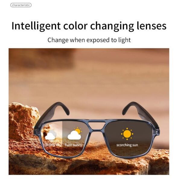 Smart Glasses Bluetooth: Color-Changing Sunglasses with HD Calling - Image 5