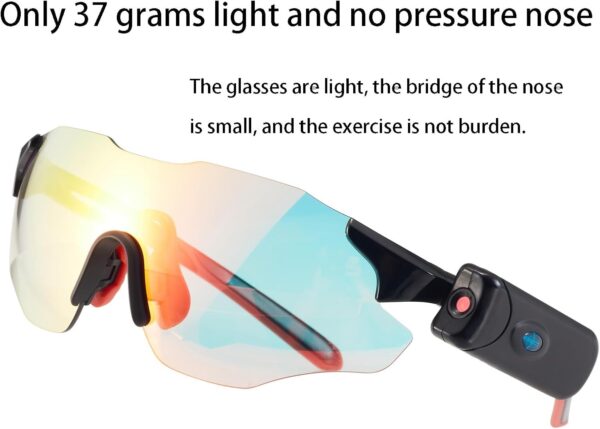 Photochromic Camera Sunglasses 1080P UV Polarized Cycling Eyewear - Image 8