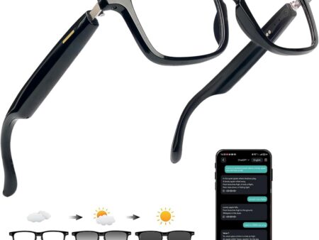 AI Translation Smart Glasses: 150 Languages, Chat GPT, Bluetooth 5.4