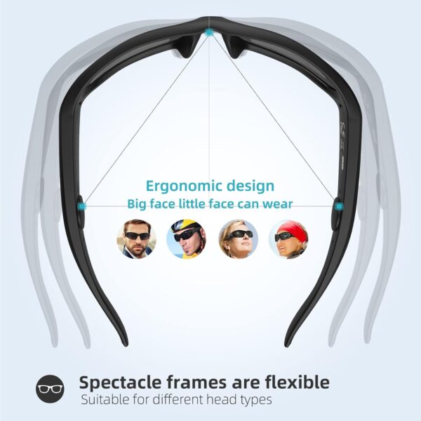 5CB Bluetooth Sunglasses: Audio Smart Glasses with Speaker Mic - Image 4