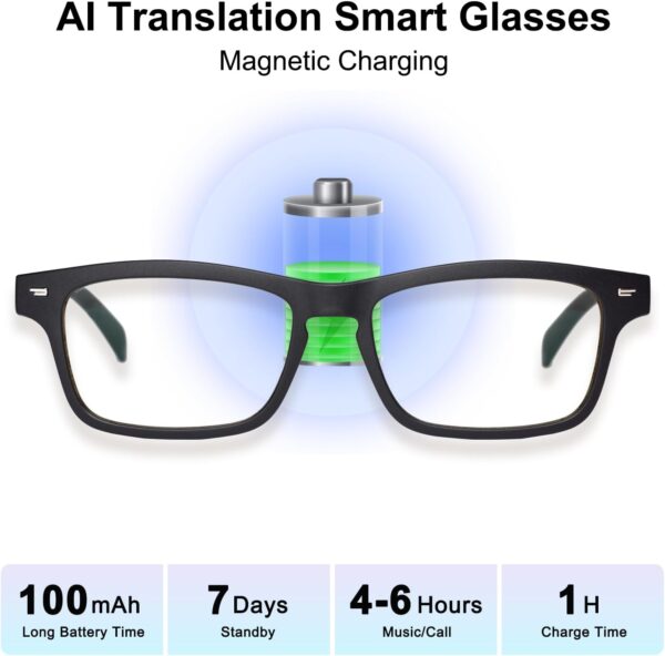 AI Glasses: Real-time Translator, Blue Light Filter - Image 4