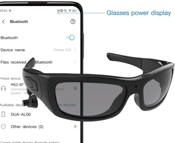 Full HD Camera Glasses with Bluetooth: Record in Style - Image 4