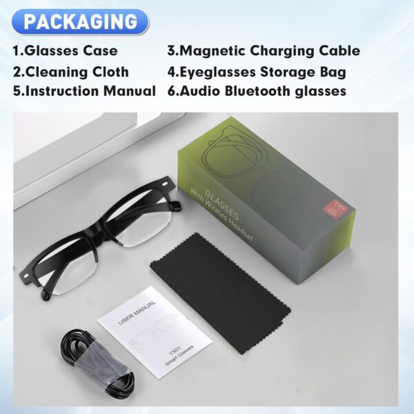 Smart Glasses with Photochromic Lenses & Open Ear Audio - Image 8