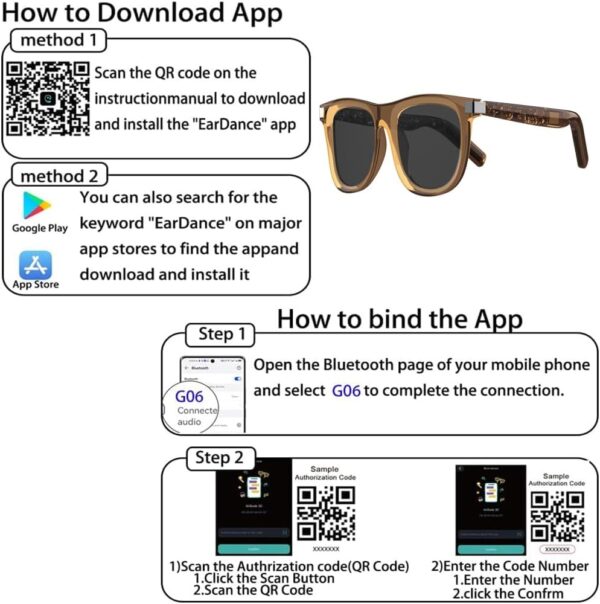 AI Smart Glasses: Dual Touch, 164-Language Translator, Sleep Aid - Image 5