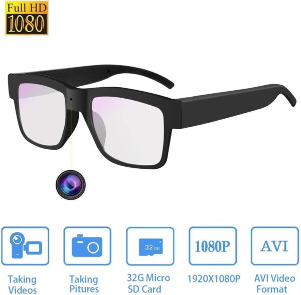 Smart Glasses with 1080p Camera - Eye Level Recording for Outdoor Sports - Image 2
