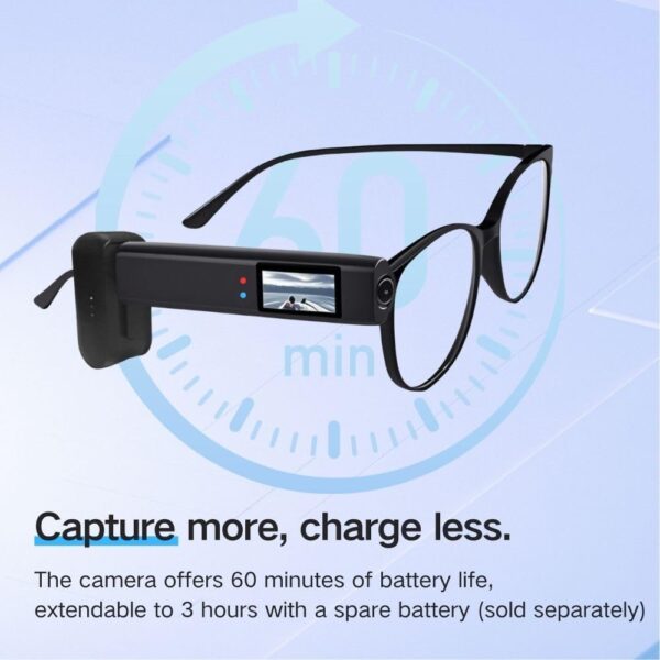 2.7K Ultra-Light Head Mounted Sports Camera - 21g Glasses-Compatible Action... - Image 4