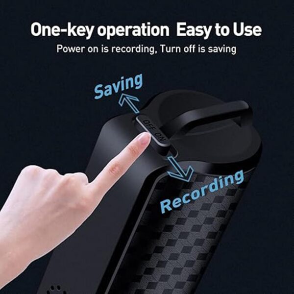 Digital Voice Recorder 64GB Audio Activated with Magnetic Playback - Image 3