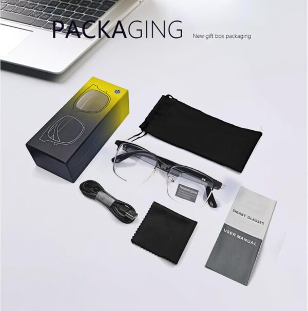 Smart Bluetooth Glasses with Auto-Changing Lenses - UV400 - Image 9