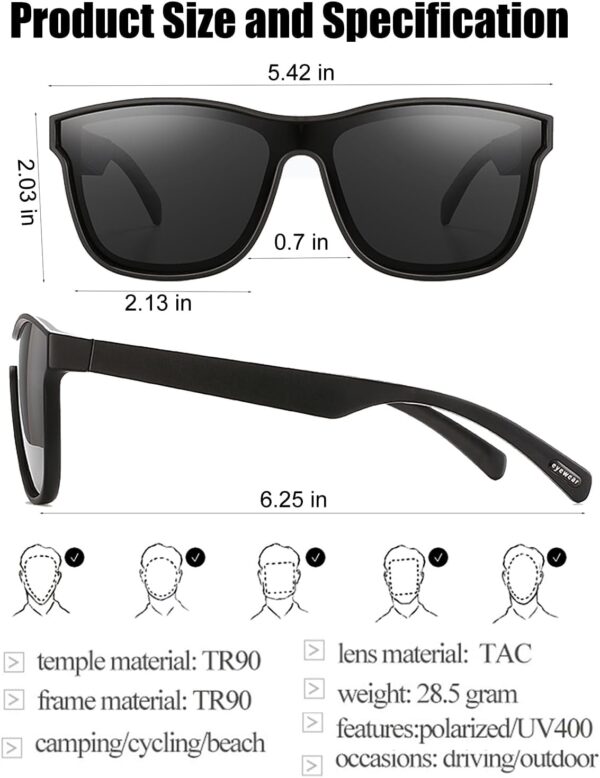 Generic Smart Glasses: Polarized UV400, Bluetooth Audio, Voice Control - Image 2