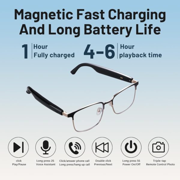 Smart Glasses: Polarized Bluetooth Sunglasses for Women - Image 6