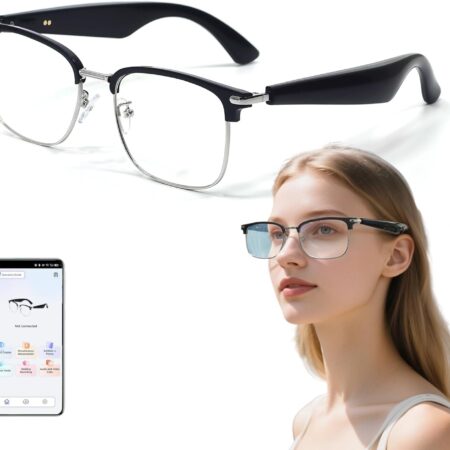 Smart Translation Glasses with AI: Bluetooth, Blue Light Filter