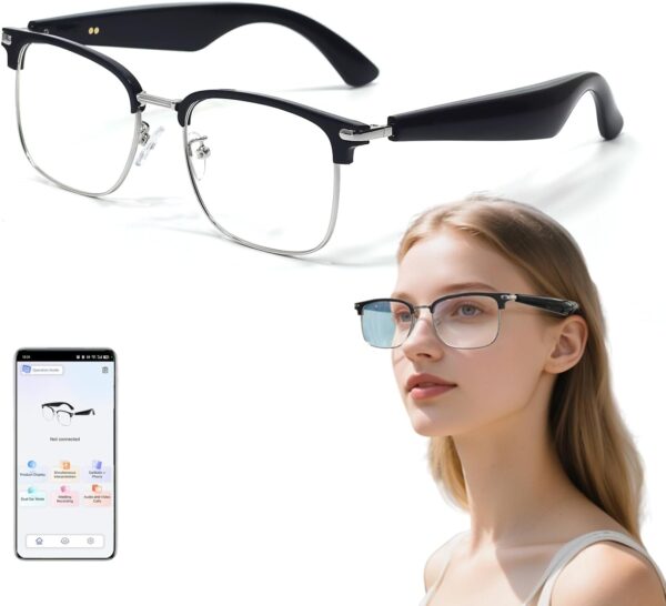 Smart Translation Glasses with AI: Bluetooth, Blue Light Filter