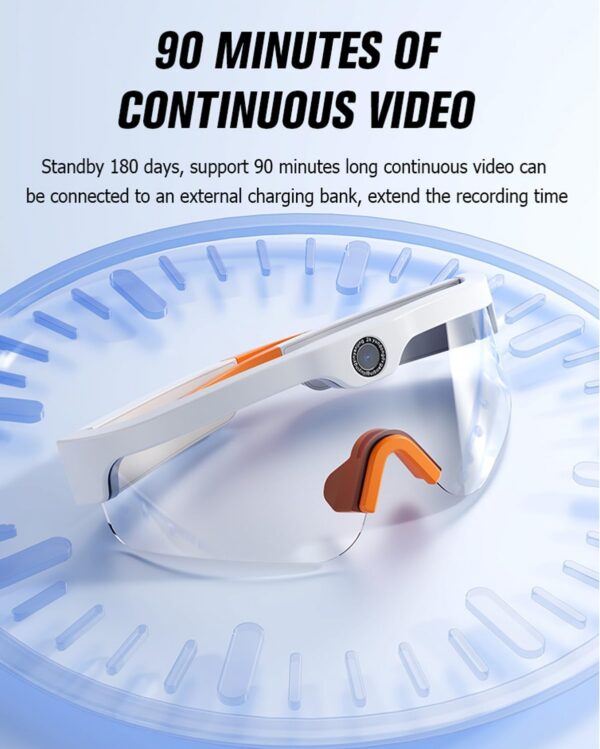 4K Camera Glasses: UV Protection & Hands-Free Recording - Image 4