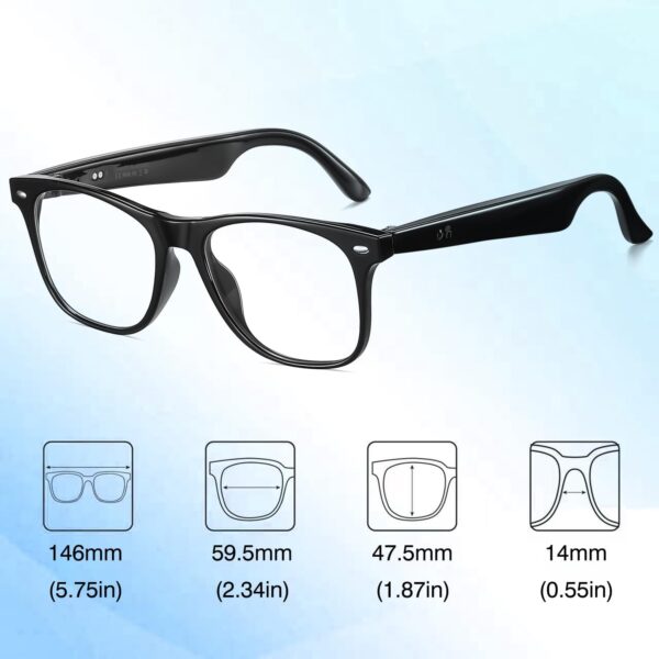 DUCO AI Translation Smart Glasses: 160 Languages, 50hr Battery - Image 2
