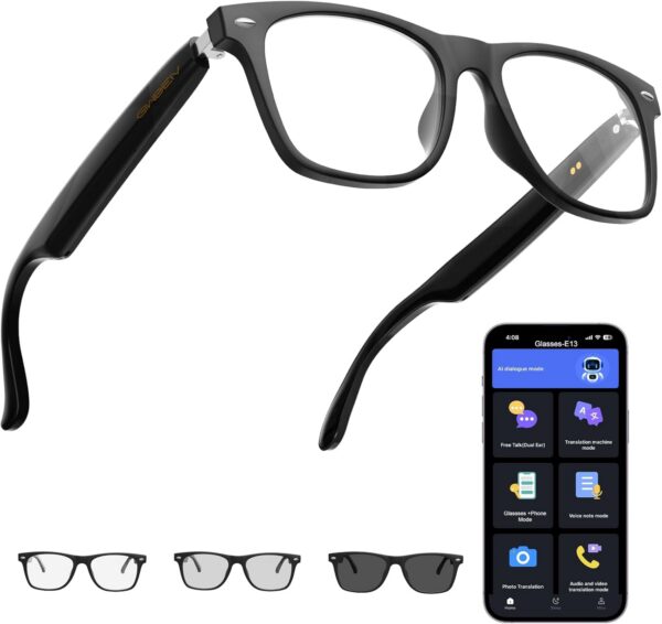 AI Translation Smart Glasses: 164 Languages & Color-Changing Lenses