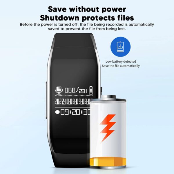Digital Voice Recorder Watch: 360° Pickup, DSP Noise Reduction - Image 9