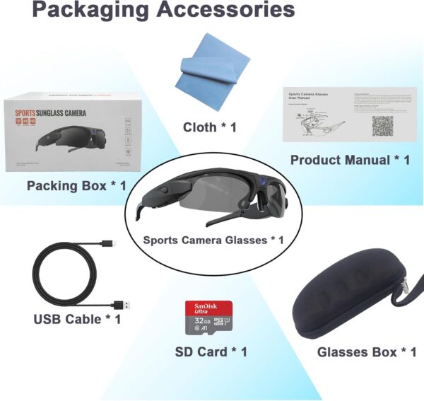 WiFi Camera Sunglasses: 4K Video with UV Protection - Image 7