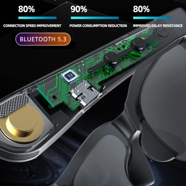 AI Translator Glasses: 100 Languages + Bluetooth Music - Image 5