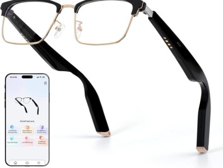 AI Translator Smart Glasses: 115 Languages, Bluetooth 5.4