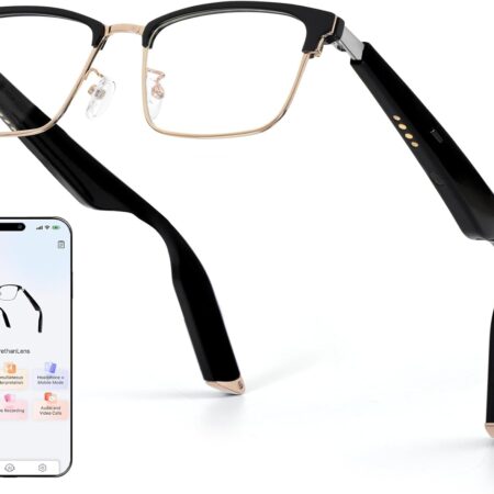 AI Translator Smart Glasses: 115 Languages, Bluetooth 5.4