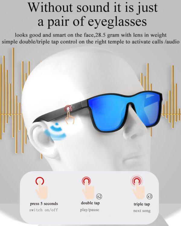 Smart Bluetooth Glasses with UV Protection & Music - Image 4