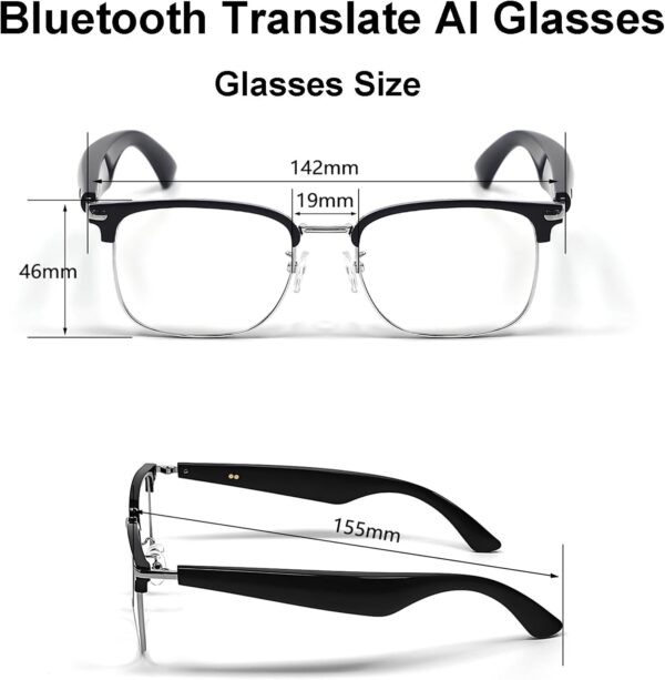 Smart Translation Glasses with AI: Bluetooth, Blue Light Filter - Image 7