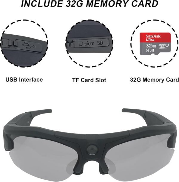 WiFi Camera Sunglasses: 4K Video with UV Protection - Image 4