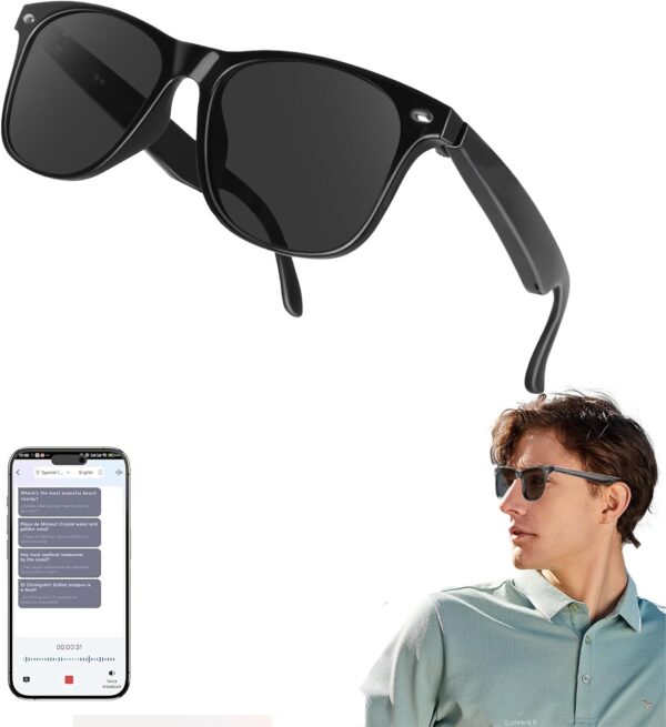2BB Smart Translation Glasses for Men with Chat GPT