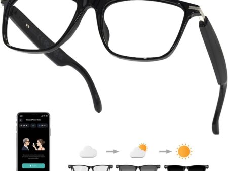 AI Smart Glasses: 164 Languages, Photochromic Lenses, Bluetooth