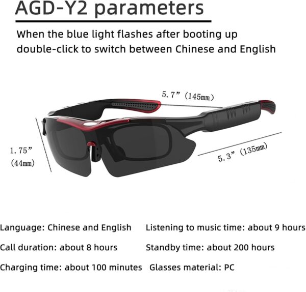 Bluetooth Smart Glasses with UV400 Protection & Stereo Audio - Image 8