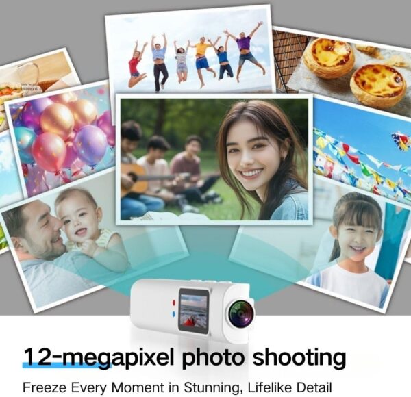 2.7K Ultra-Light Head Mounted Sports Camera - 21g Glasses-Compatible Action... - Image 7