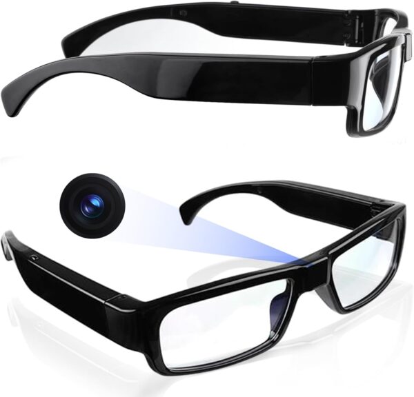 Camera Glasses HD Video Recorder - 64GB Memory, Wearable