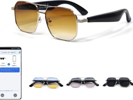 AI Smart Bluetooth Sunglasses: 140+ Language Translation