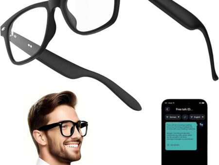 Smart Translation Glasses with ChatGPT & Bluetooth - F6in
