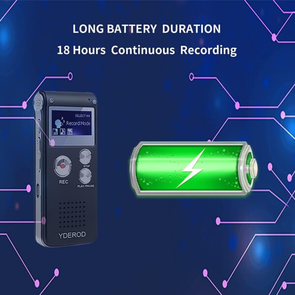 8GB Voice Recorder: HD Audio for Lectures, Meetings & Interviews - Image 4