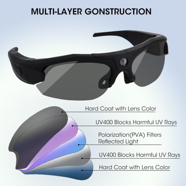 Li&Lu Sport Camera Sunglasses: 1080P WiFi HD - Image 5